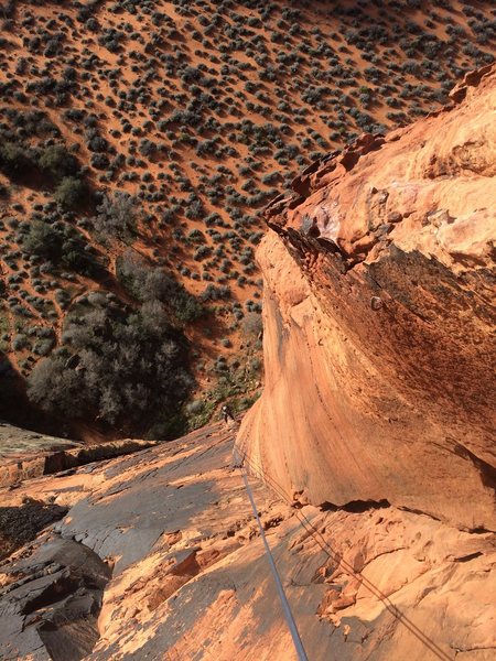 Rapping off the twisting arete on The Richness of it All