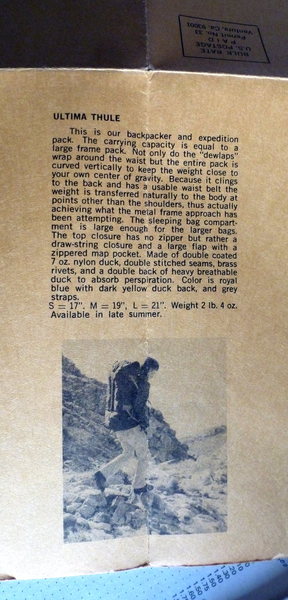 1973 supplement to the Great Pacific Ironworks catalog, Ultima Thule