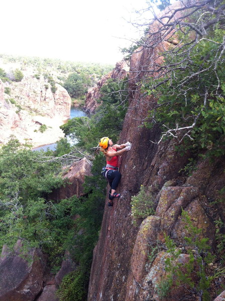 Elisha nearing the top.