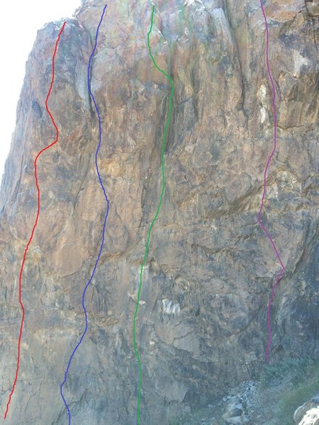 Left side of the wall
