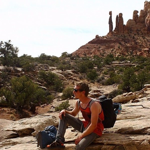 #3 Thin Man Pinnacle w/ Eric. This guy is out there, pretty sweet to feel like you have the desert to yourself.