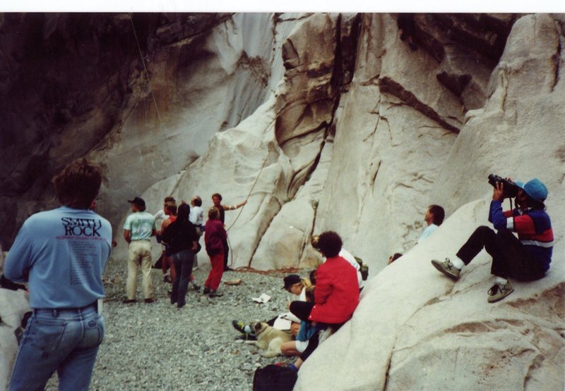 The group FA of Rat-N-Bees at the 2nd Keyhole Classic, Nov 1989. Courtesy of Jim "Frodo" Lybarger collection.