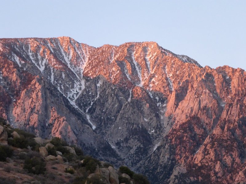 Dawn on Snow Creek.