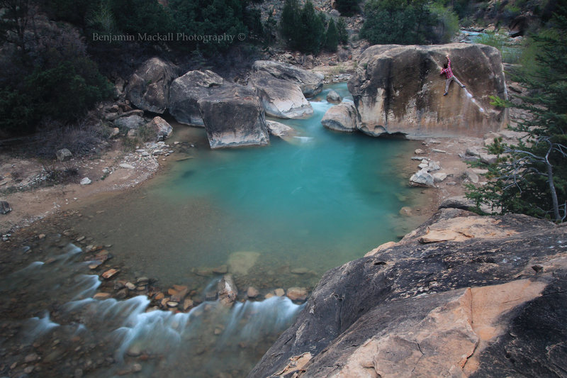 Bouldering in Joe's Valley, Central Utah