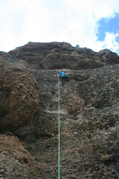 Cool cobble climbing.