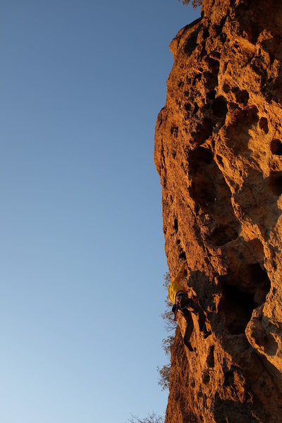 Just a cool shot, goin up the ladder, tryin' to keep that pump down.
