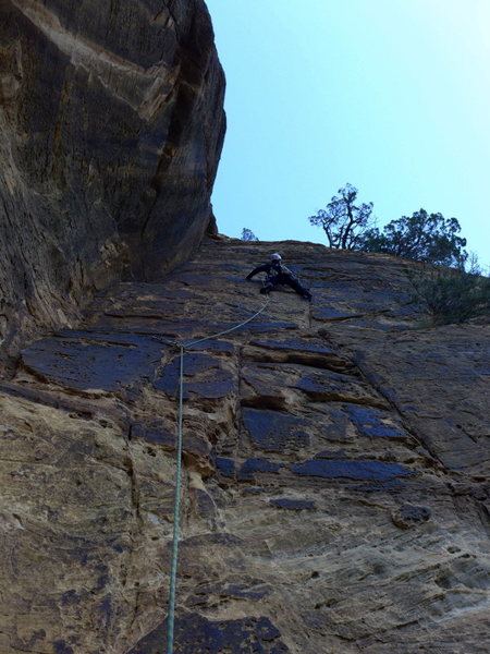 Chris on the first real pitch