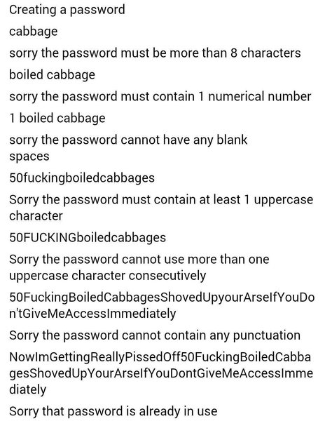 Creating a password...
