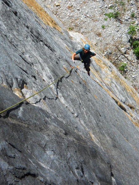 Jake near the end of pitch 1.