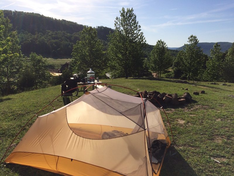 View from the HCR campgrounds looking out to the Far East wall.