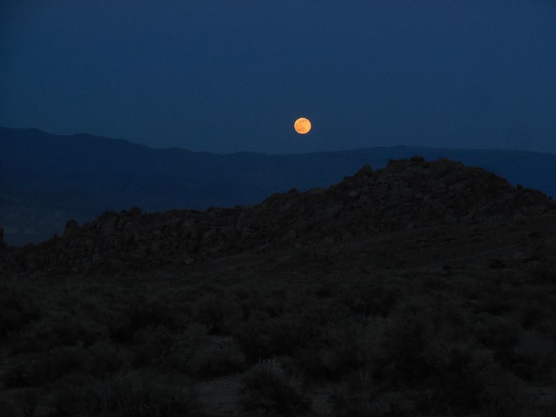 Full Moon Over The Alabama Hills.