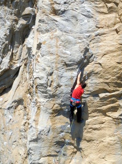 Nostalgia (5.11c), Riverside Quarry