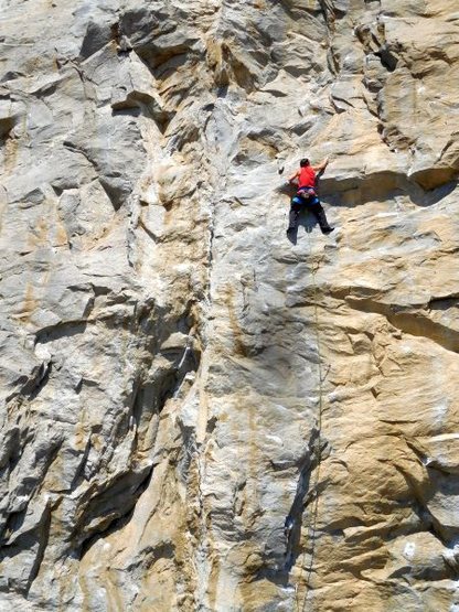 Nostalgia (5.11c), Riverside Quarry