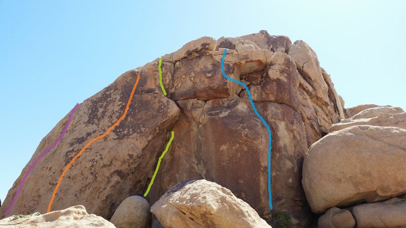 Gipfel climbs along the blue line,