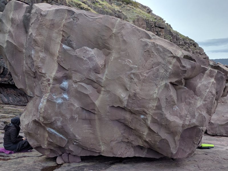 East side of the Main boulder