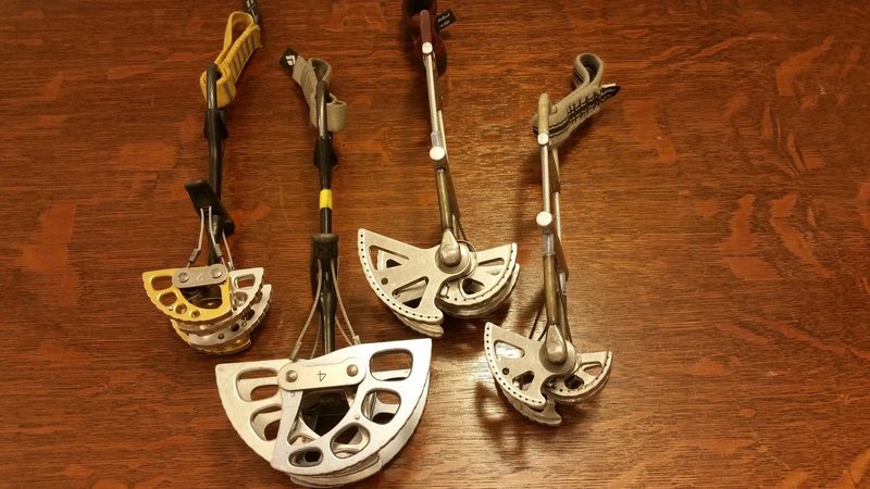 BD#2, BD#4, Metolius Super cams small and med
