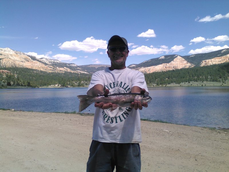 Some fish can be found in Pine Lake. Upper Jungle in the back ground.