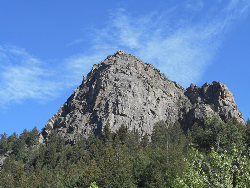 Lovers Leap of Colorado. This was the first place I climbed in CO. After climbing in many other places in CO., I'd only give this crag one star.
