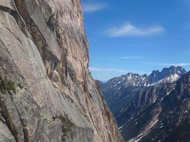 Alex & Adam (I think) working on Pitch 2 as seen from the approach.
