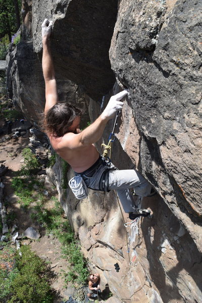 My dad styling up The Sporting Life 5.12b