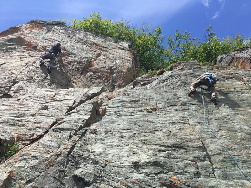 This year even Rasberry Rock got some attention. Its good to not have any crag go untouched.<br>