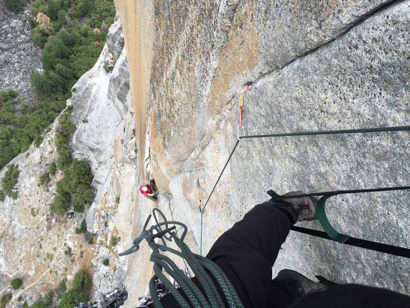 Looking down pitch 4.