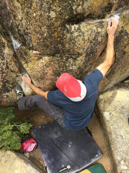 Ray Martin on the second ascent.