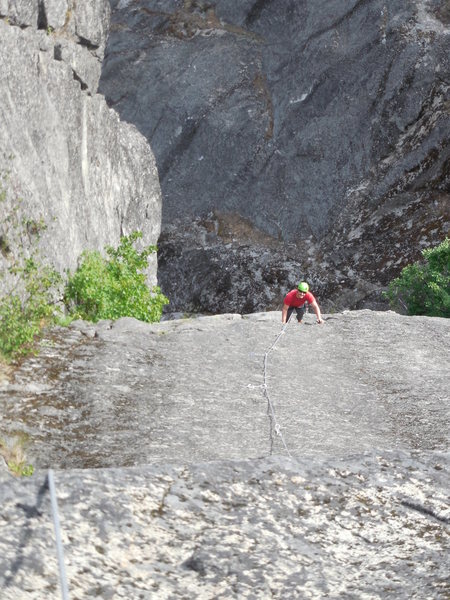 perfect slab climbing