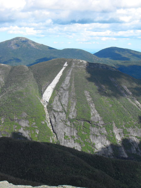 Perspective .... Looking from the summit of Algonquin (5,100), Mt Marcy is in the top left...the white slide almost sparkled when the sun hit ...