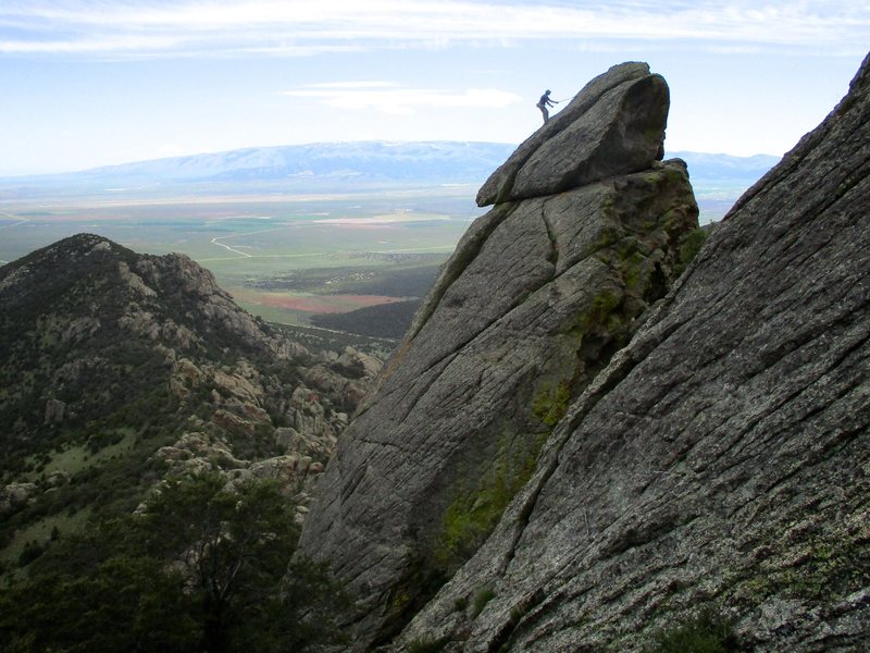 Climber on Felspfeiler.