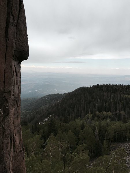 The view from the first ledge