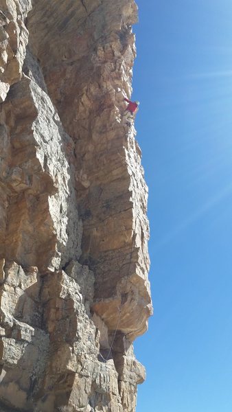 Nice to be able to climb in the sun
