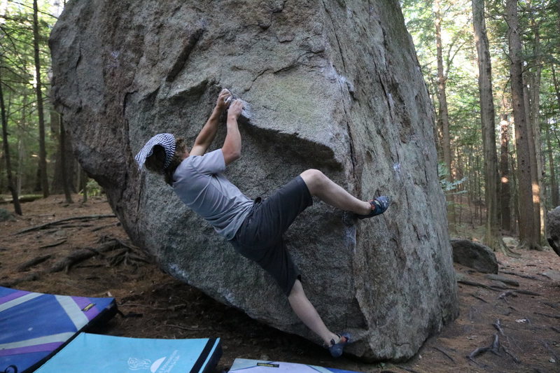 Brad Fighting to get to the next holds