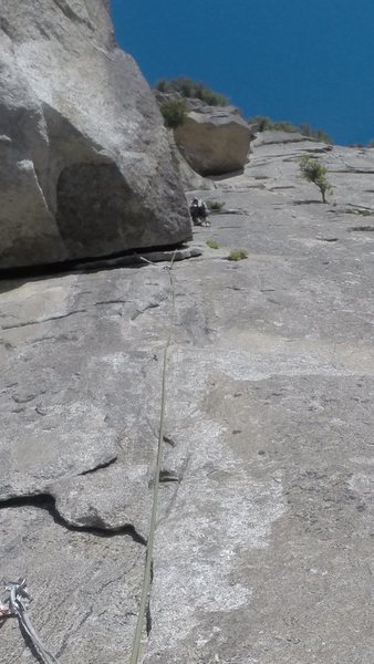 View of Pitch 3 from belay station
