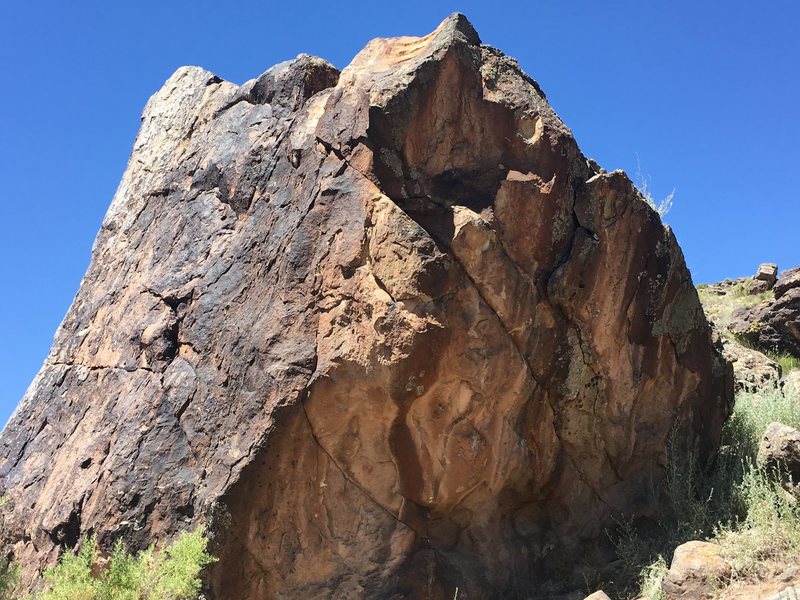 Climbing in Providence Boulder, Grand Junction Area