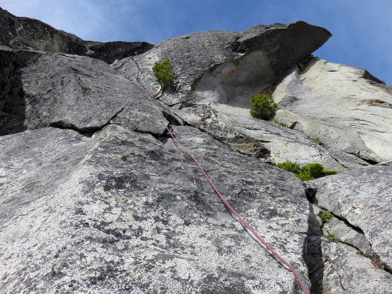 Pitch 1 of the lower North Ridge.