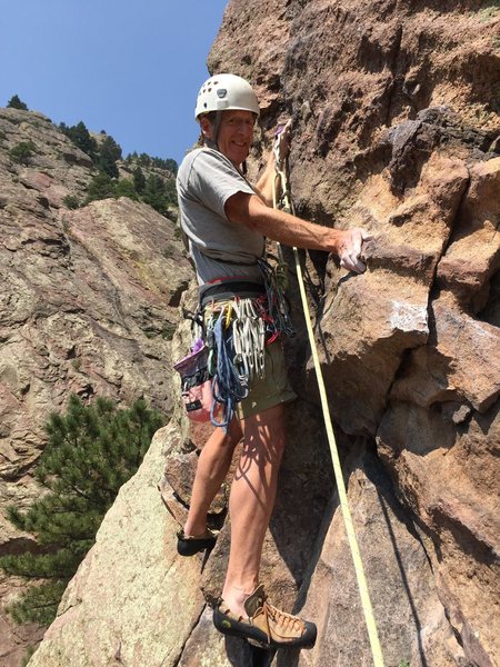 Bob Dugan Calypso 2015. Long ago climbing buddies meet up in Eldo...It ain't getting any easier ...