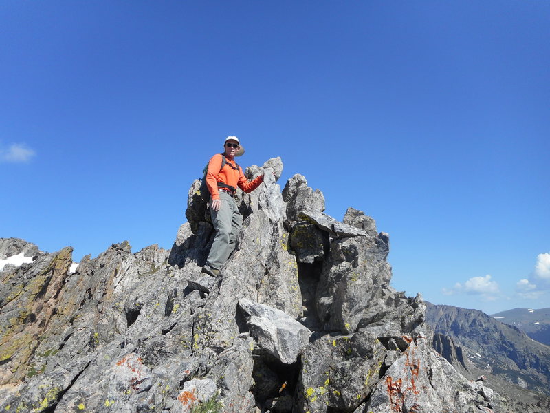 Notchtop summit spire. Whoever gave me two stars on my profile photo, thanks for your generosity. Haha.