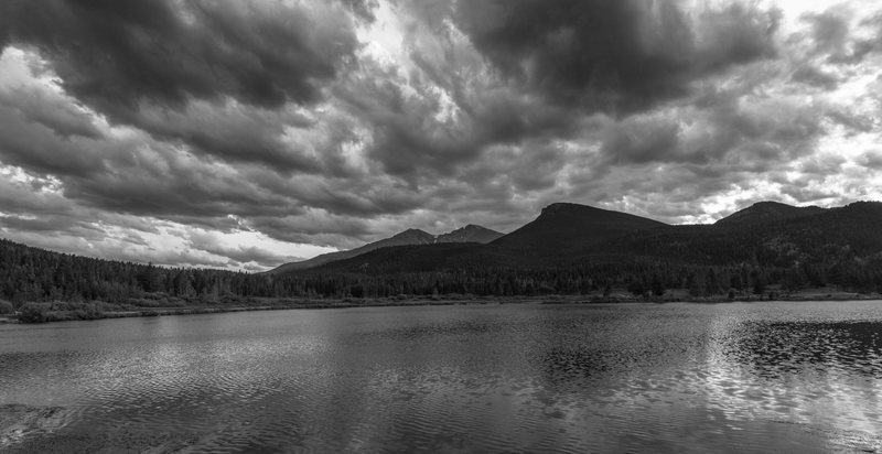The view of Long's Peak from Lily Lake. What a gorgeous setting.