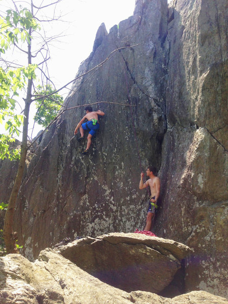 Not sure what the exact line is here but it was fun this way using the arete/flake.