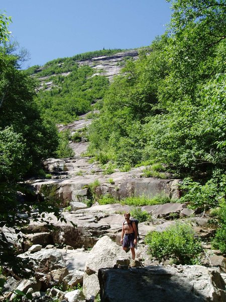 Approach Photo#2 - The Rocky, dry stream bed