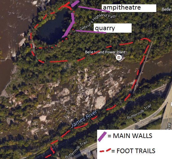 close up trail map