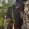 Tanya topping out. Very chill route