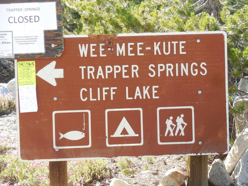 to Courtright Reservoir.