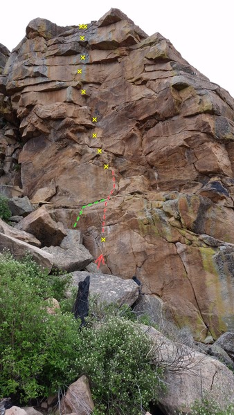Thunderbird.<br>
<br>
RED - direct start (recommended).<br>
GREEN - alternate traverse start.