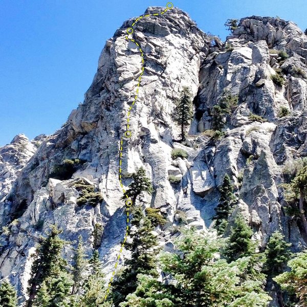 Rock Climbing in The Indian Buttress Formation, Tahquitz & Suicide Rocks