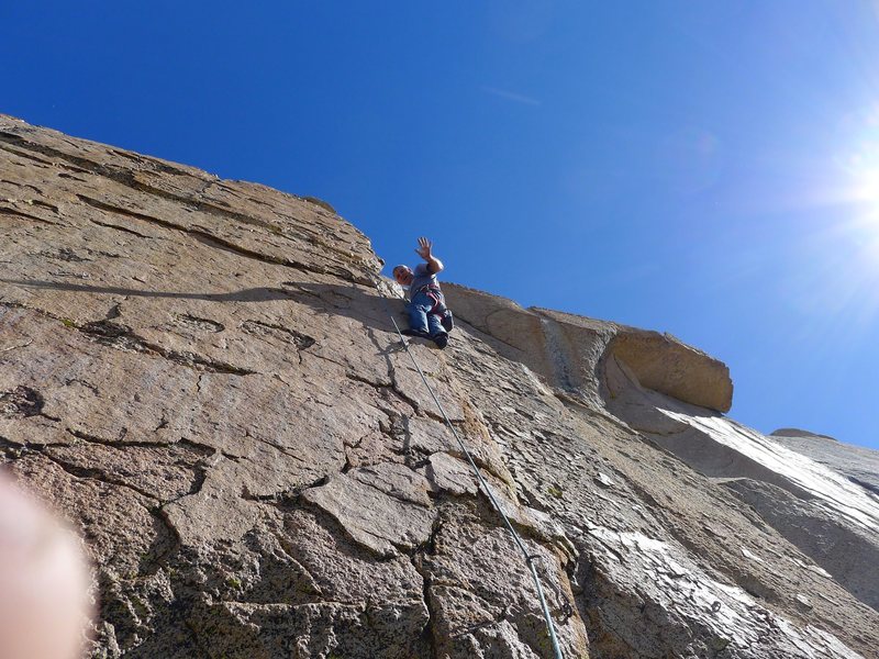 Rock Climbing in Eagle's Nest (Lower), Western Sierra