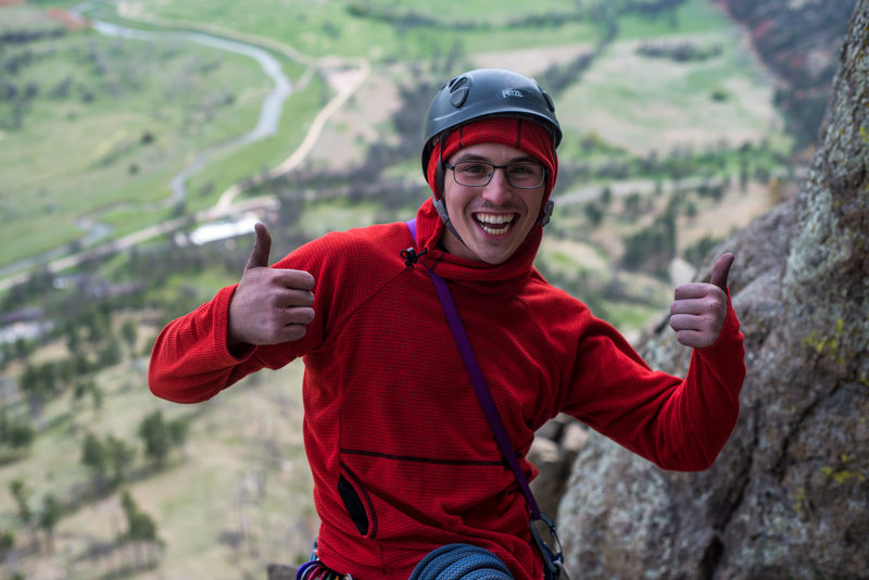 Just after completing the Durrance pitch. Don't forget to thrutch hard on this pitch in particular, and please remember not to die.