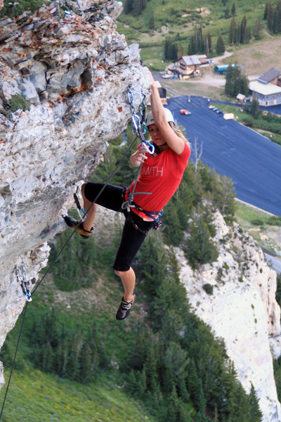 Trish finishing the extension. Garrett Bentley photo