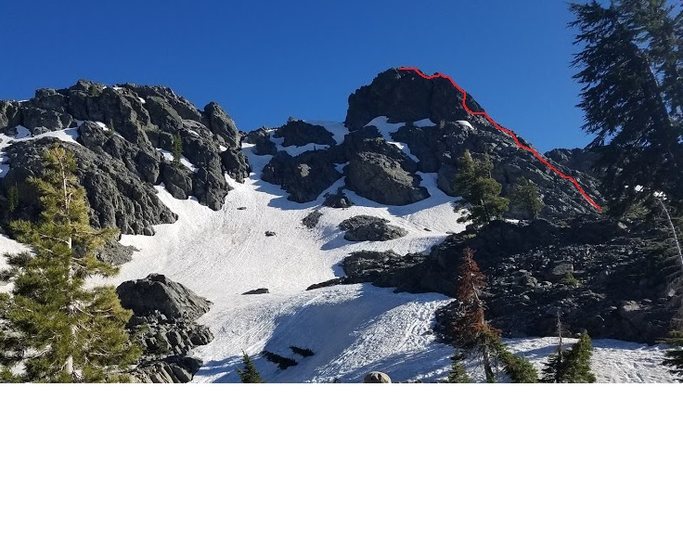 Route view from glacier lake